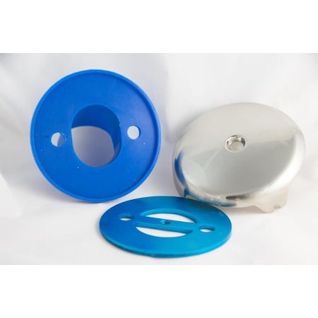 Bluevue BIG Size Overflow Gasket Kit, Brushed Nickel BIG-3OFS-BN